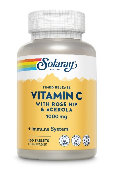 Vitamin C with Rose Hips & Acerola, Timed-Release