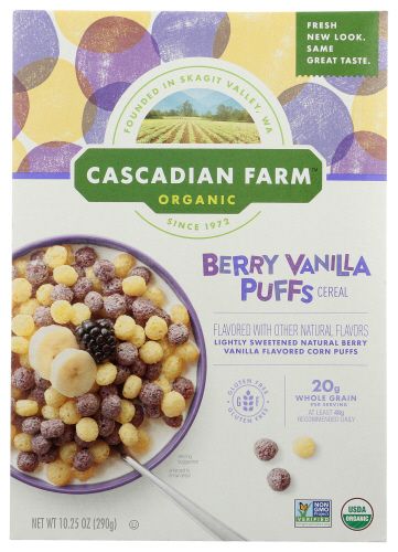 Berry Vanilla Puffs Cereal 