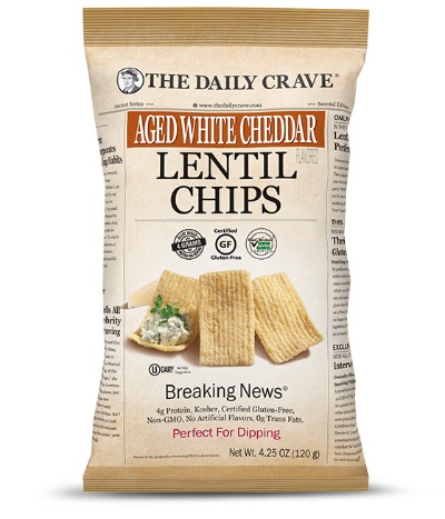 Lentil Chips, Aged White Cheddar