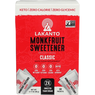 Classic Monk Fruit Sweetener, Stick Packs