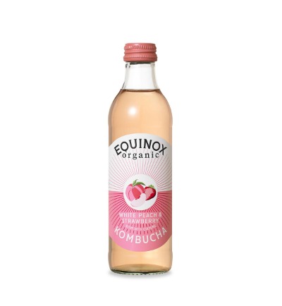 Peach And Strawberry Kombucha 