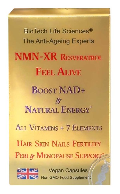 NMN-XR Resveratrol Feel Alive Boost NAD & Natural Energy