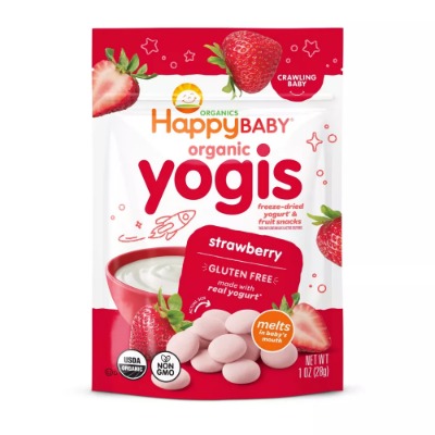 Organic Yogis Strawberry Freeze-dried Yogurt & Fruit Baby Snacks 