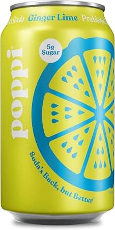 Prebiotic Soda, Lime Ginger