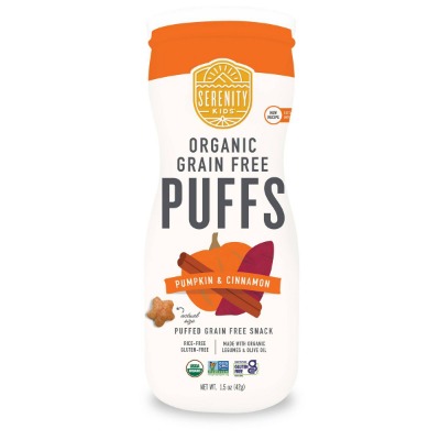 Pumpkin & Cinnamon Organic Grain Free Puffs Baby & Toddler Snacks